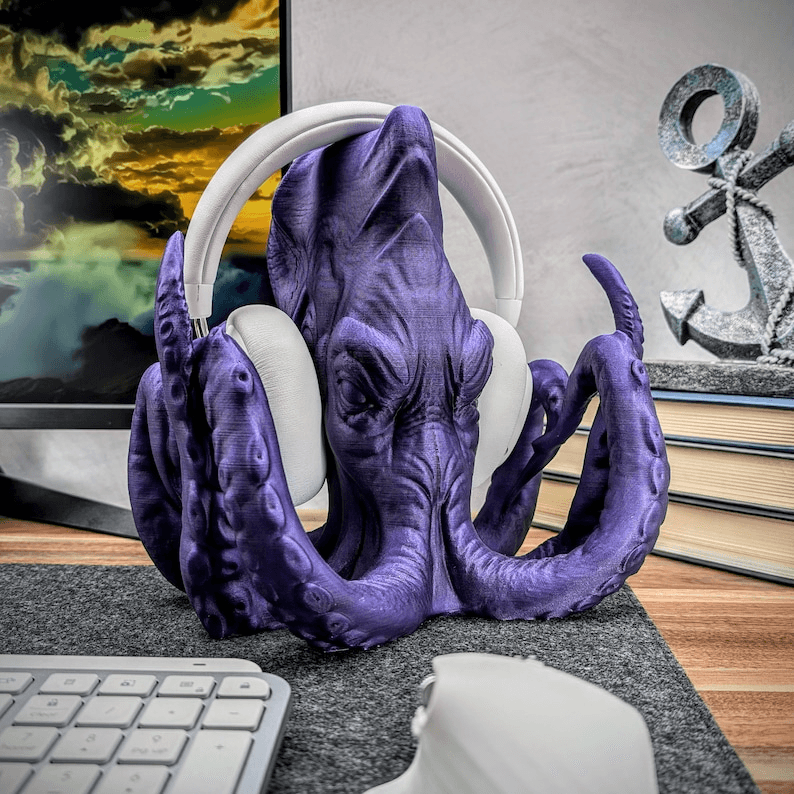 Kraken Tentacle Fantasy Headphone Stand & Headset Holder