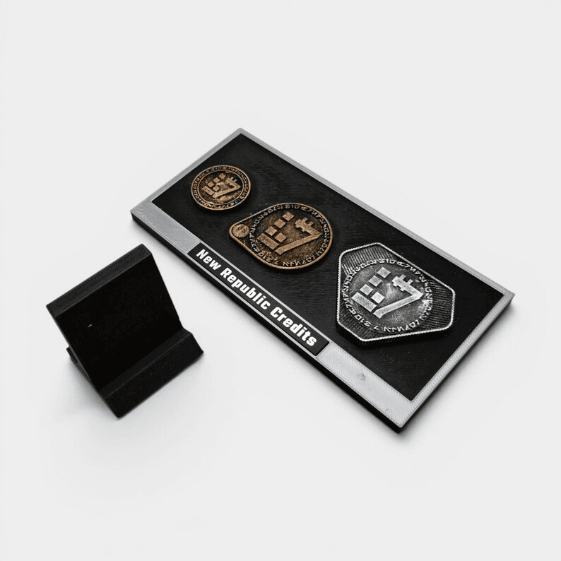 New Republic Credits Inspired Coin Set with Display Stand