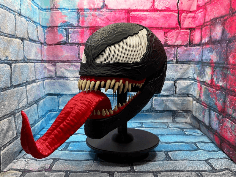Venom Inspired Eddie Brock Symbiote Mask & Helmet