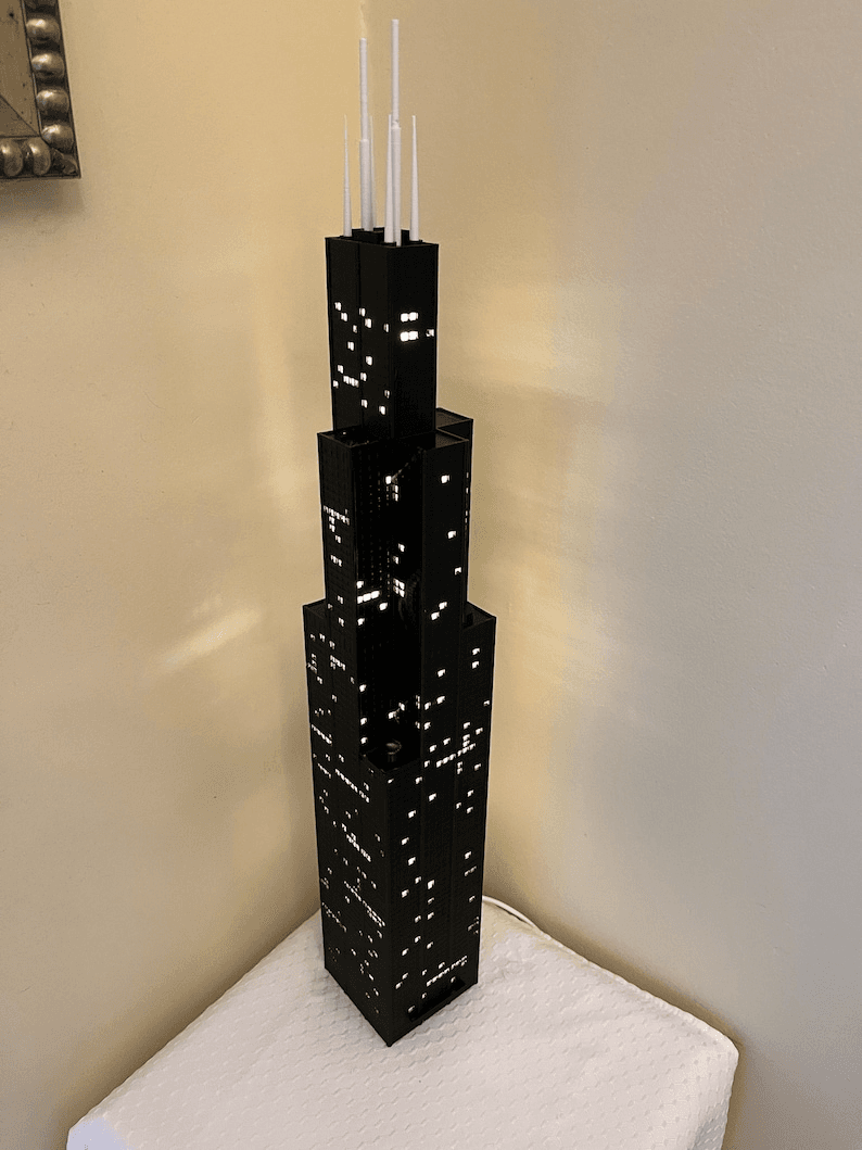 Sears Tower Inspired Light-Up Model | Chicago Icon