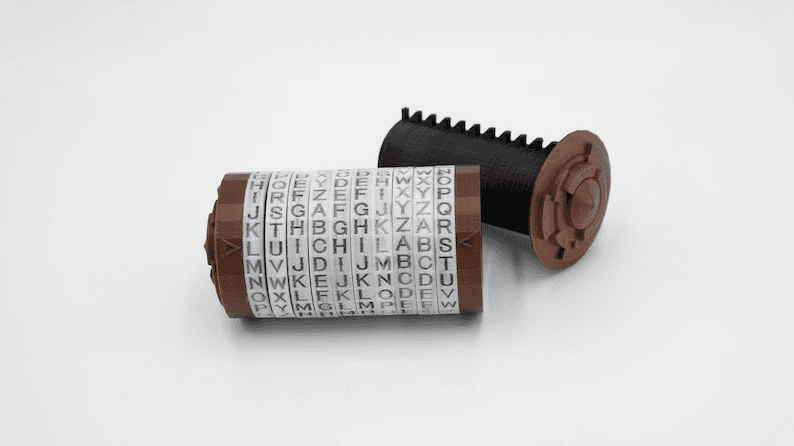 Cryptex Inspired Secret Code Puzzle Box Cylinder Vault