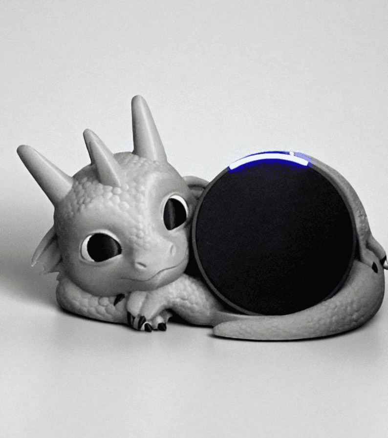 Whimsical Baby Dragon Alexa Echo Pop Holder Stand