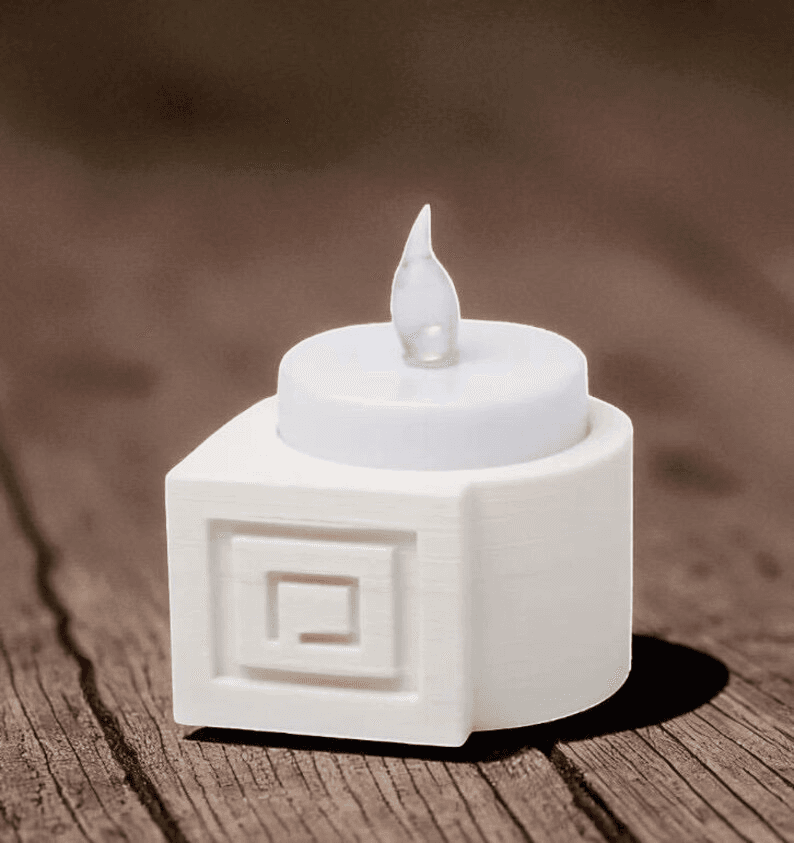 Ancient Mayan Inspired Tea Light Holder Set – Aztec Style