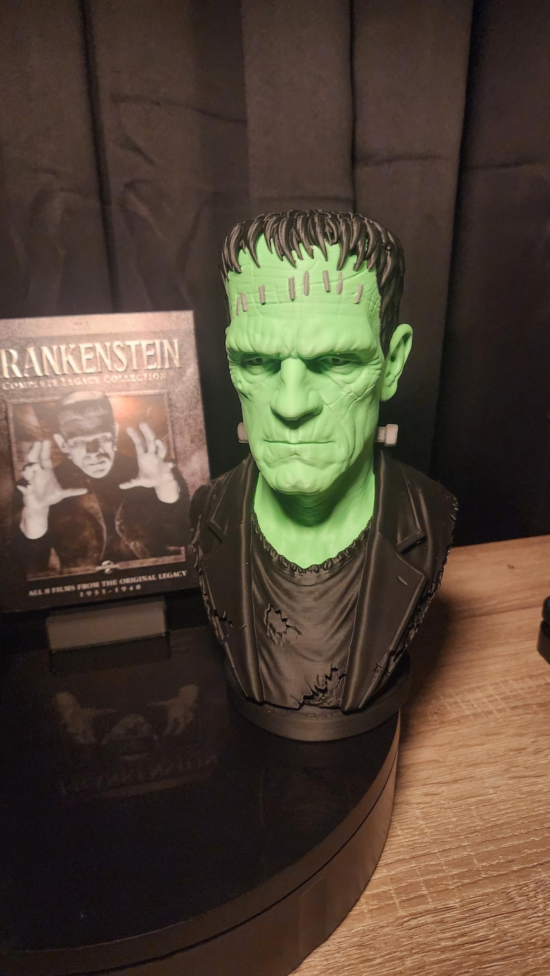 Frankenstein Monster Inspired Bust – Classic Horror Fan Sculpture