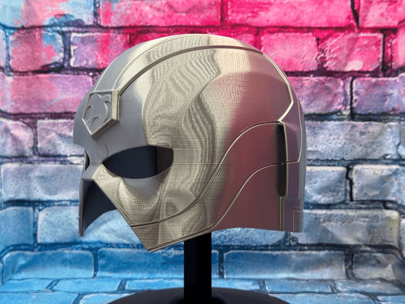 Top Trio Universe Inspired Fan Helmet Mask – Silver