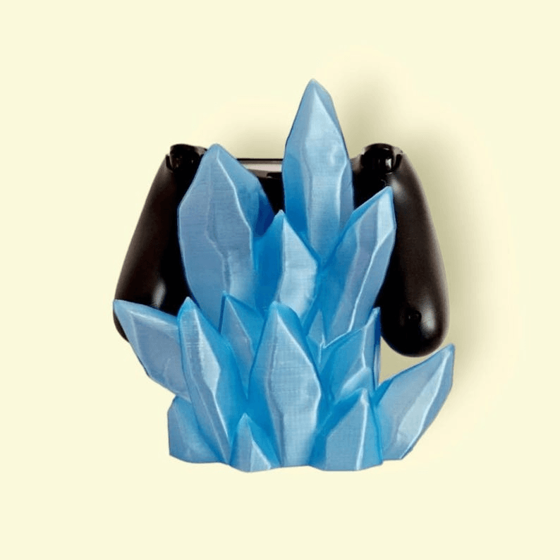 Crystal Cluster Tealight Holder – Geode-Inspired Gaming Decor