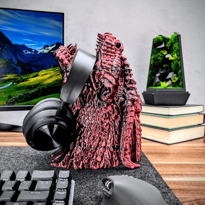 Dragon Mouth Headphone Stand | Fantasy Gaming Desk Holder