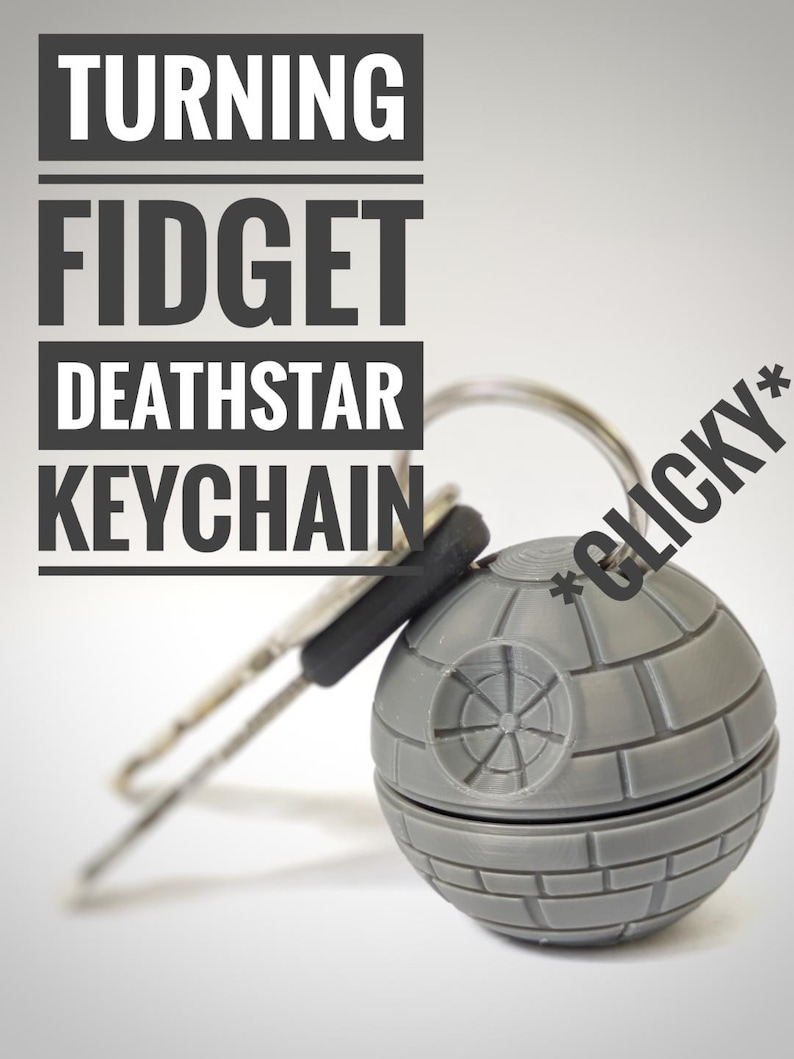 Death Star Inspired Clicky Keychain | Star Wars Fan Gift