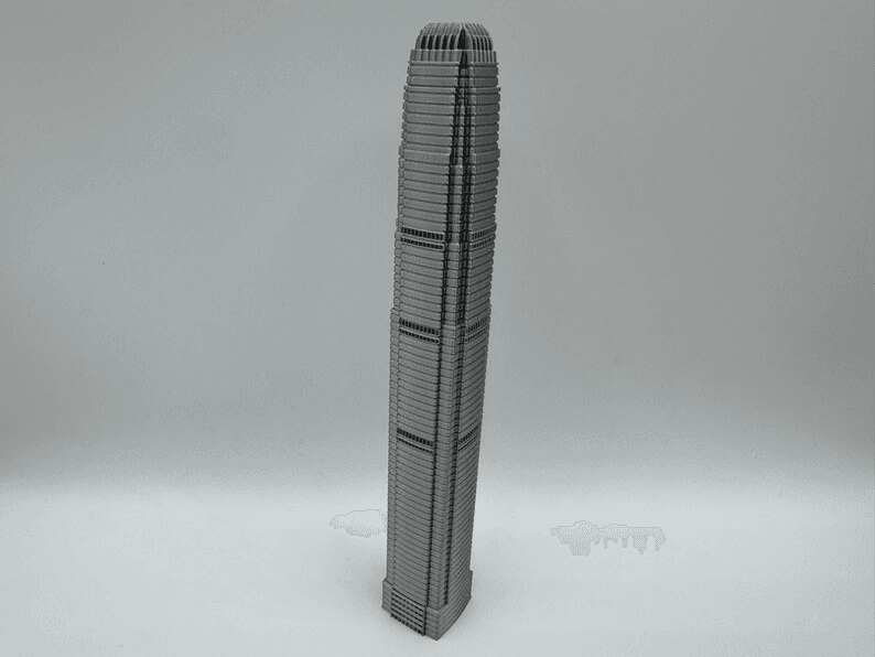Two IFC Hong Kong Tower Inspired Miniature Skyline Model