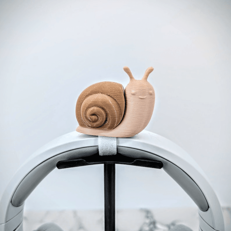 Cartoon Snail Headphone Stand & Speaker Holder Desk Decor