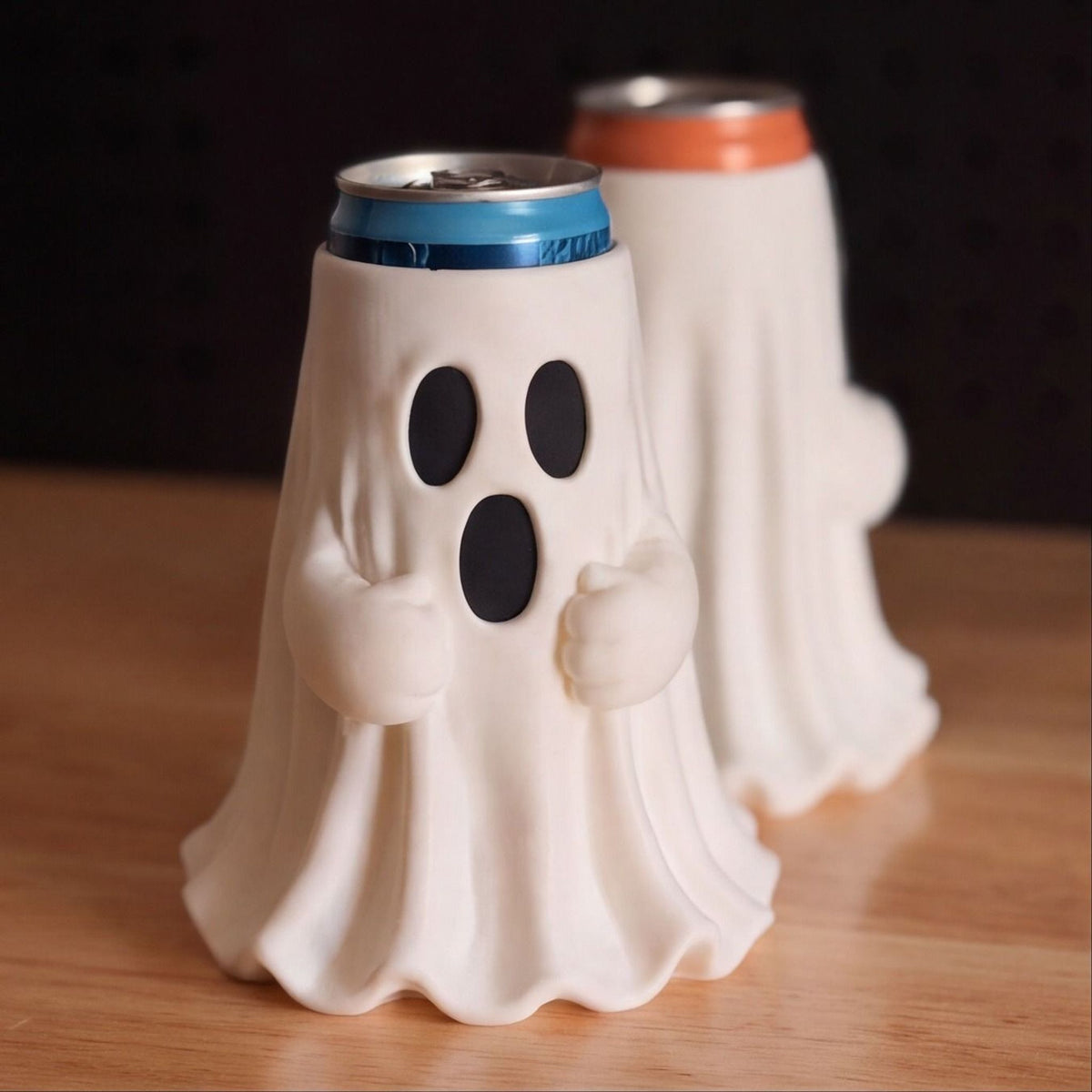 Ghost Buddy Can Holder – Spooky Boo-Inspired Drink Cooler