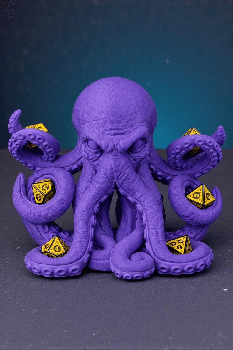 Octopus Castle Dice Tower – Fantasy RPG Gamer Decor