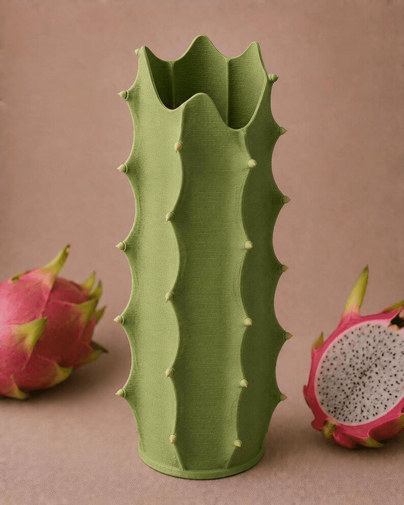Cactus-Inspired Novelty Vase | Dragon Fruit Style Decor
