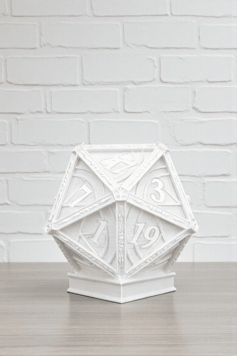 D20 Dice Succulent Planter – Elvish Fantasy RPG Decor