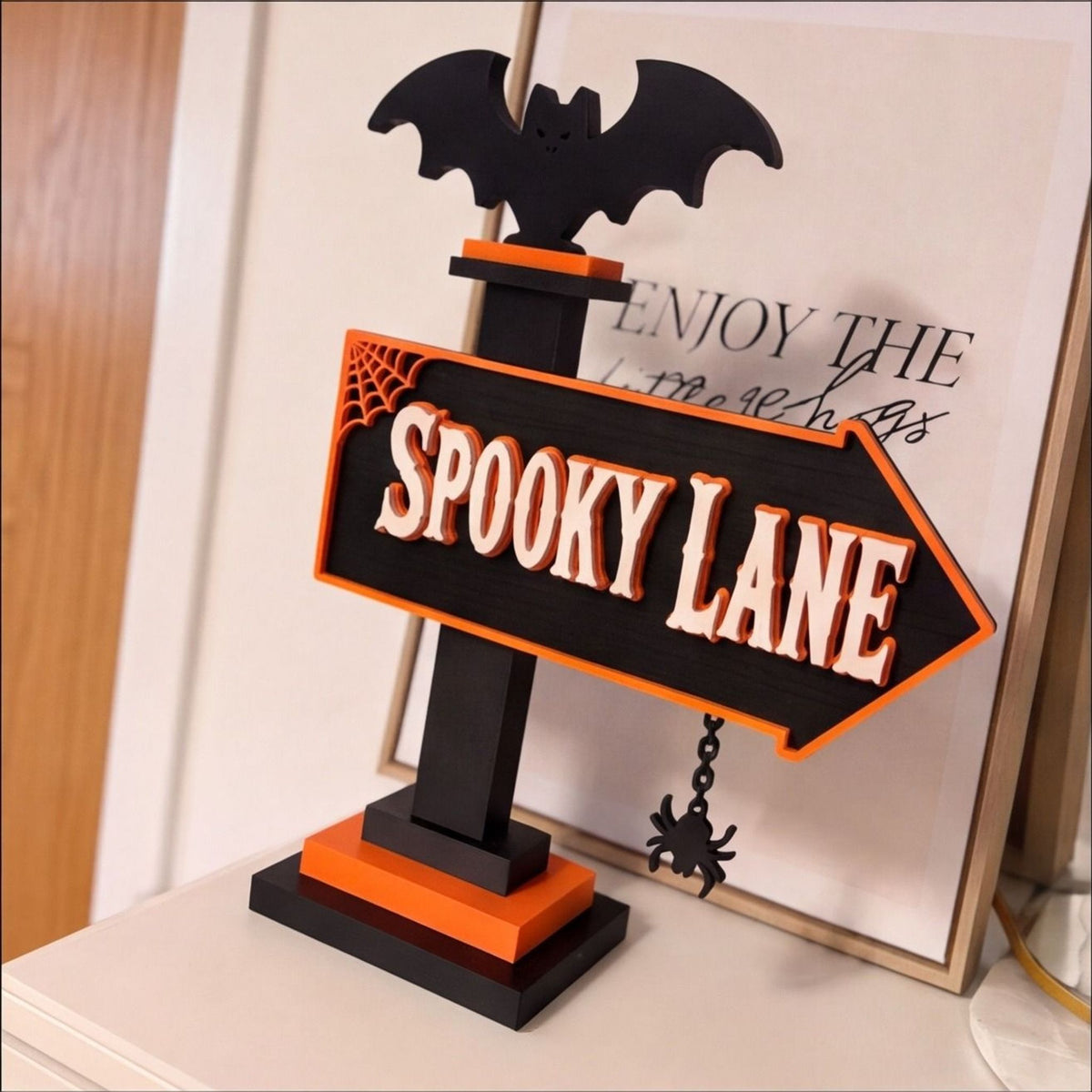 Spooky Lane Halloween Street Sign Decorative Novelty Prop