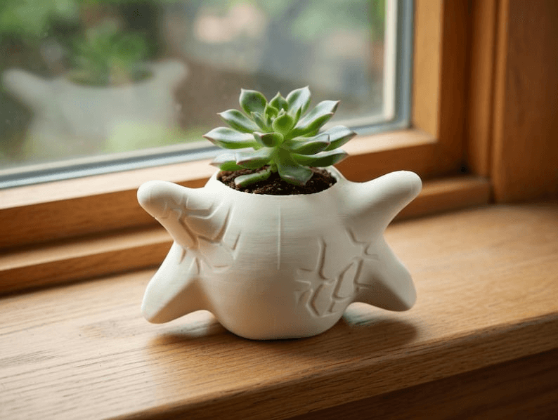 Cubone Skull Inspired Planter | Gaming Fan Succulent Pot