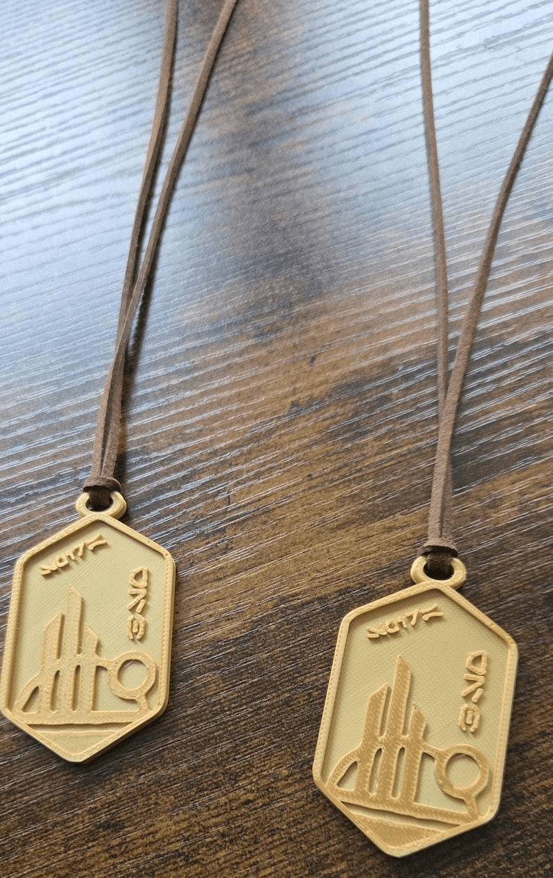 Batuu Inspired Spirit of Spira Fan Medallion Necklace