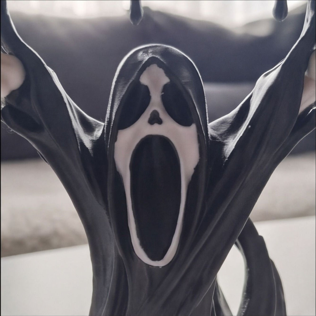 Ghostface Inspired Cursed Candle Holder – Horror Fan Decor