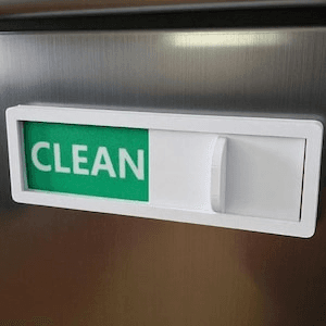 Sliding Dirty Clean Dishwasher Sign – Grunge Style