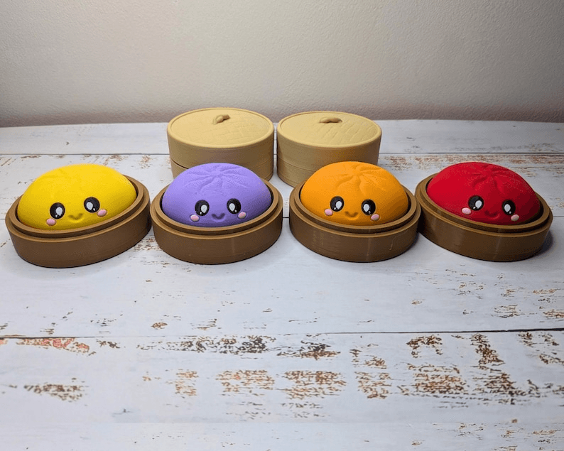 Cute Bao Bun Dumpling Clicker Fidget Desk Toy