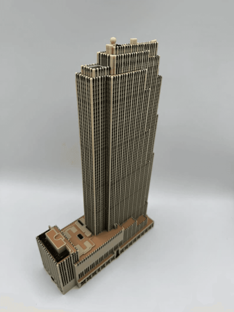 30 Rockefeller Plaza Inspired Miniature Skyscraper Model
