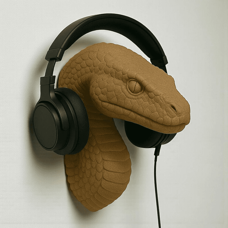Snake Headphone Stand – Serpent Cobra Headset Holder