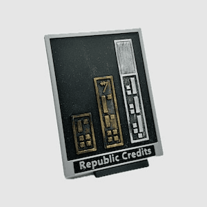 Republic Credits Inspired Display Stand | Star Wars Fan Decor