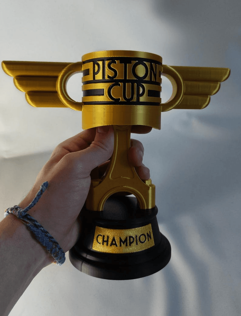 Personalized Piston Cup Trophy – Cars Inspired Fan Gift