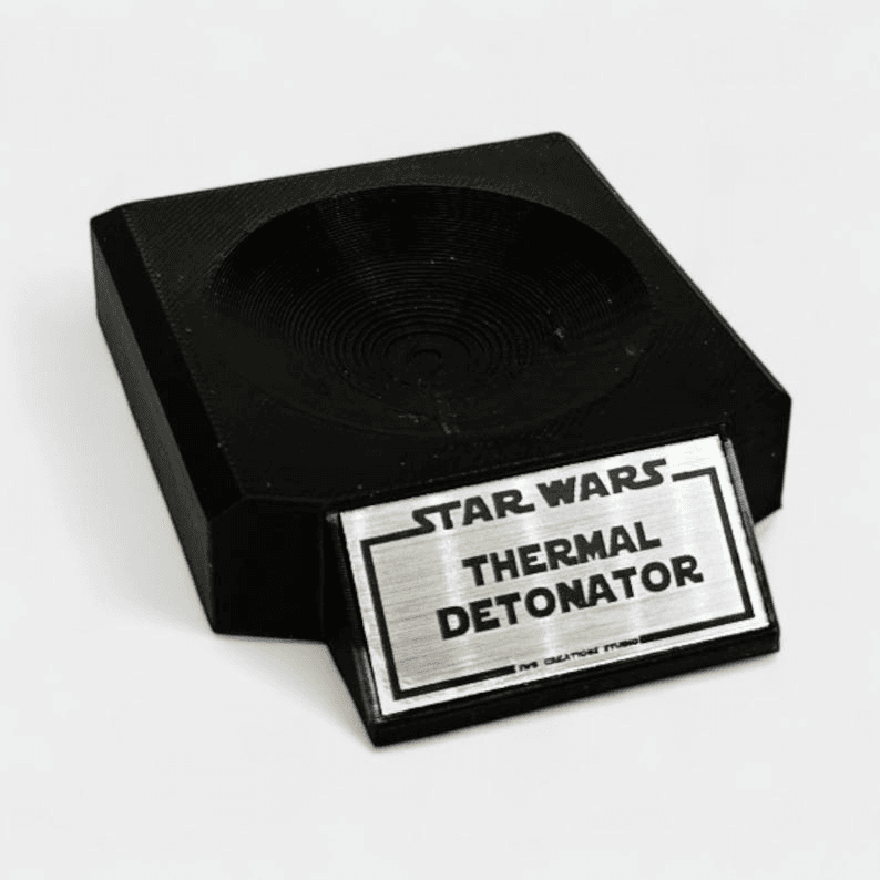 Star Wars Inspired Thermal Detonator Replica with Display Stand