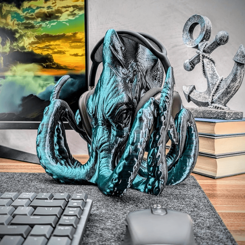 Kraken Tentacle Fantasy Headphone Stand & Headset Holder