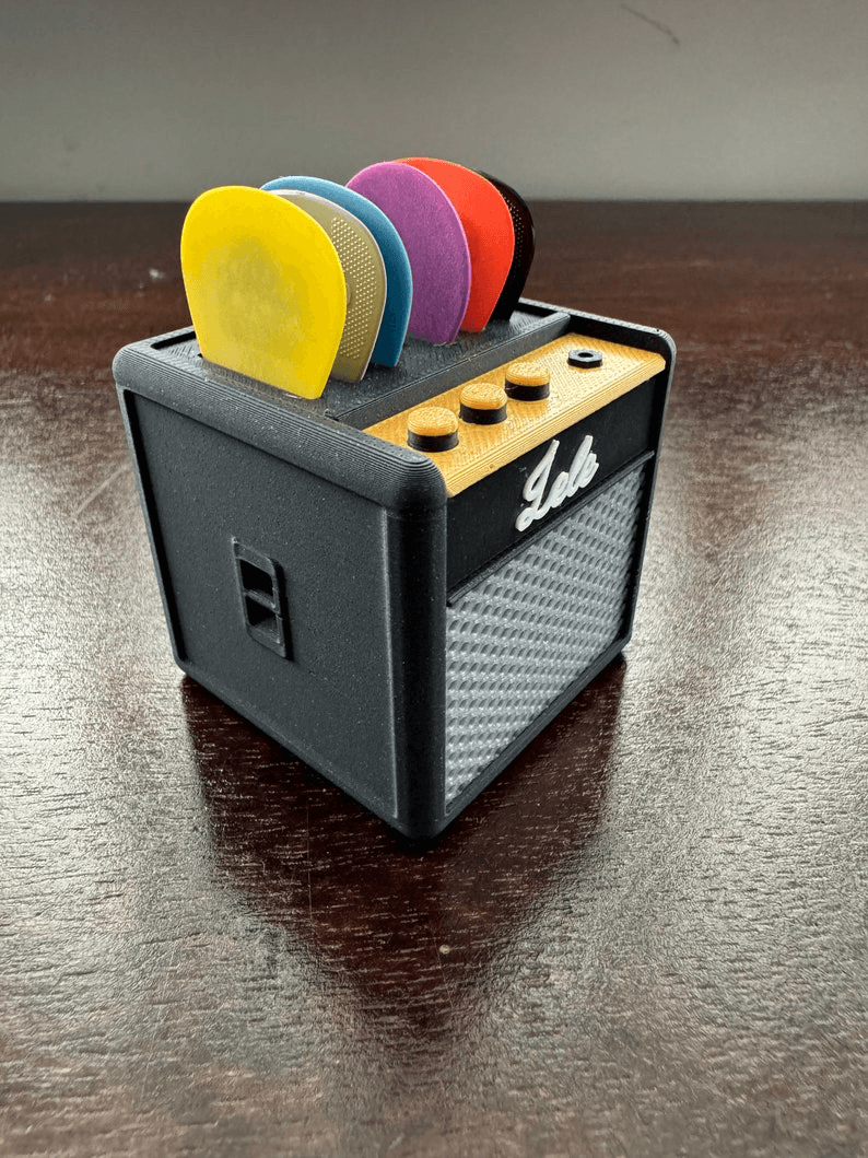 Amplifier-Style Guitar Pick Holder & Desk Organiser
