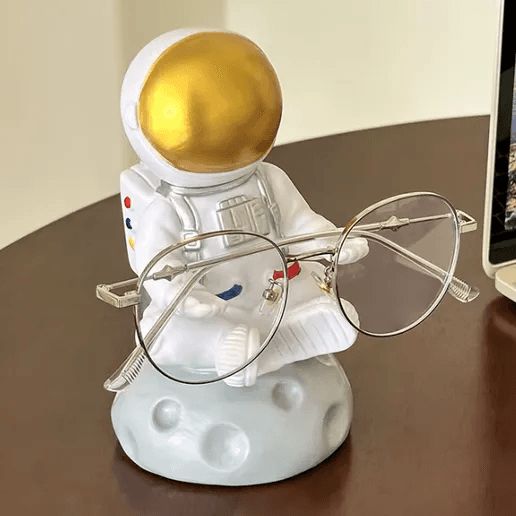 Meditating Astronaut Glasses Holder & Desk Figurine