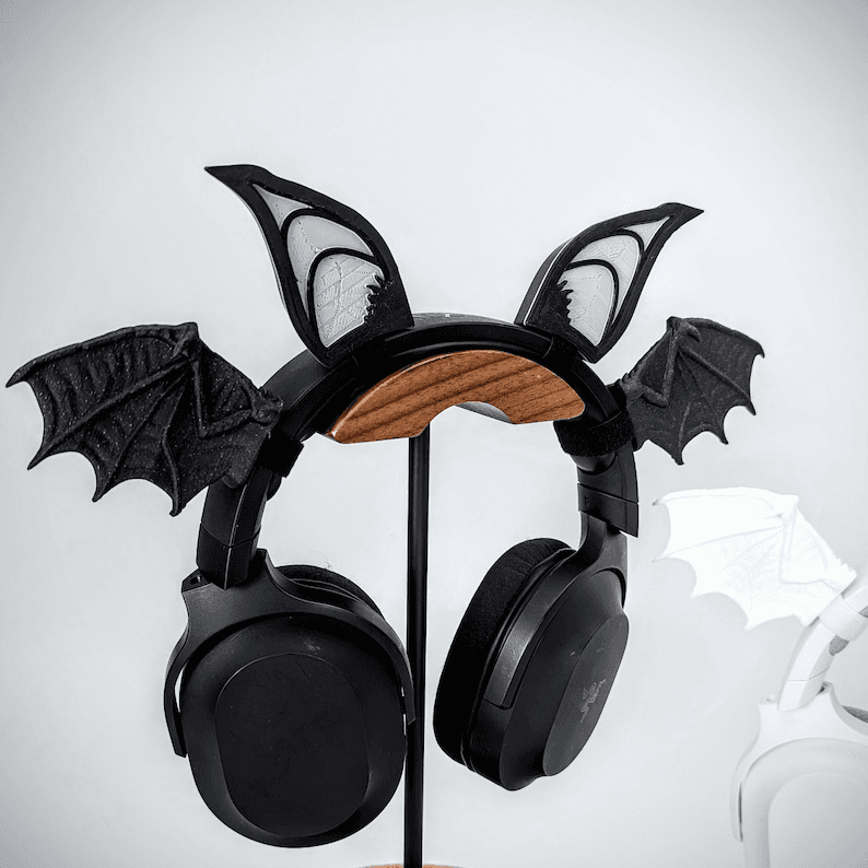 Bat Wings & Cat Ears Gaming Headset Attachment