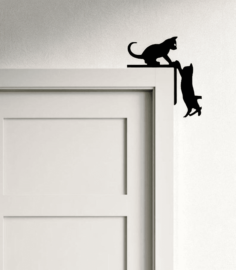 Whimsical Cats Door Topper – Playful Home Decor