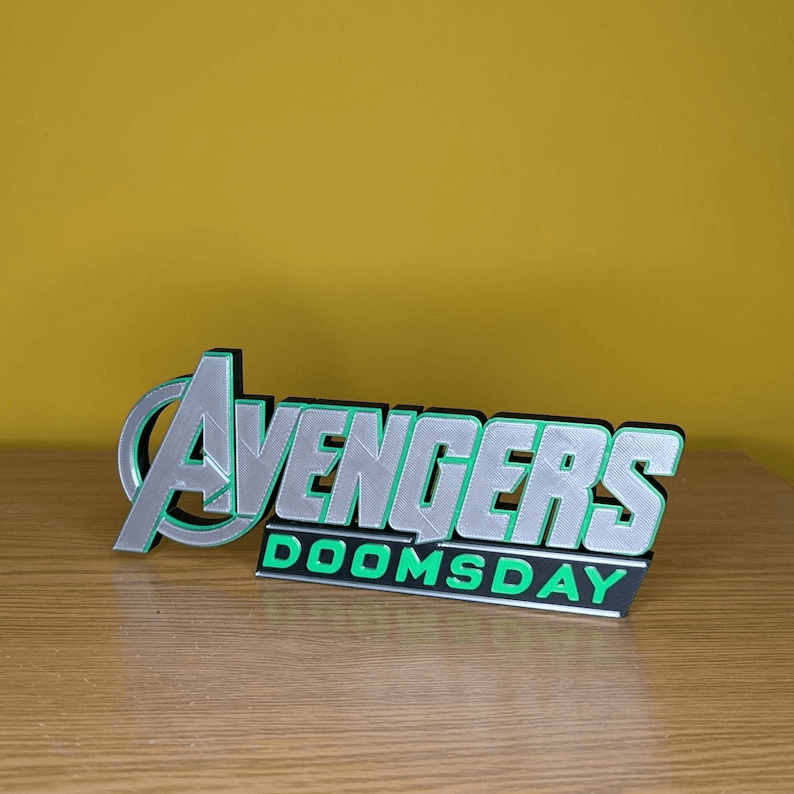 Avengers Doomsday Inspired Logo Sign | Marvel Fan Decor