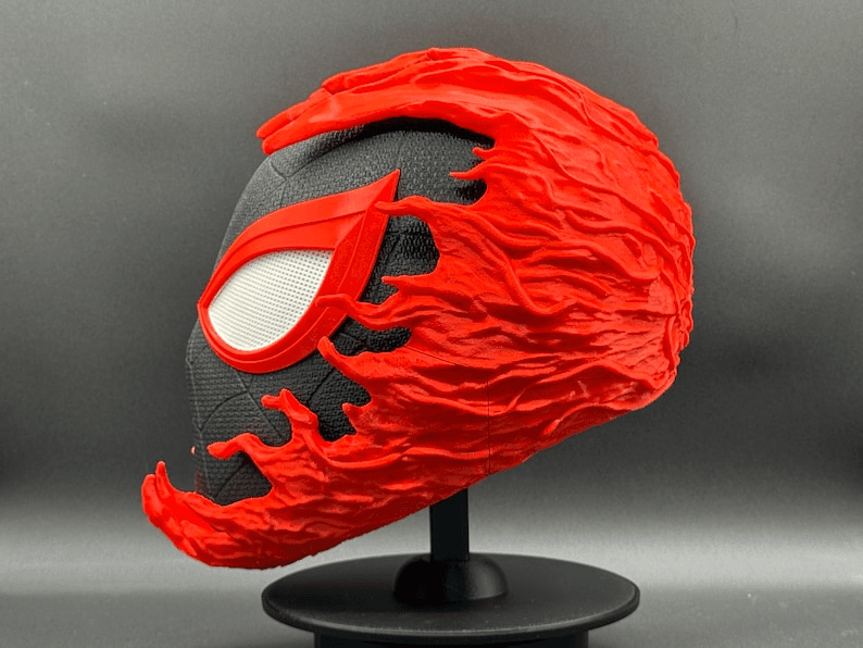 Miles Morales x Carnage Inspired Spider-Man Fan Mask