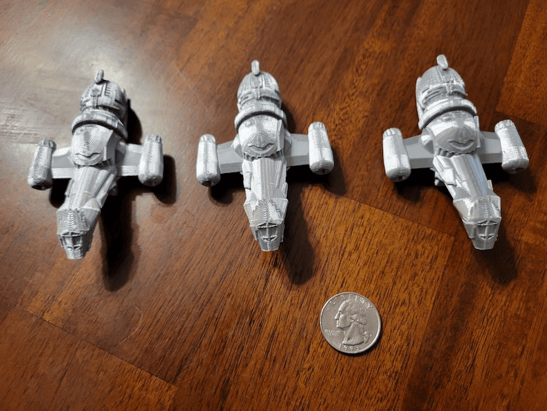 Serenity Firefly-Inspired Mini Ship Models – Set of 3