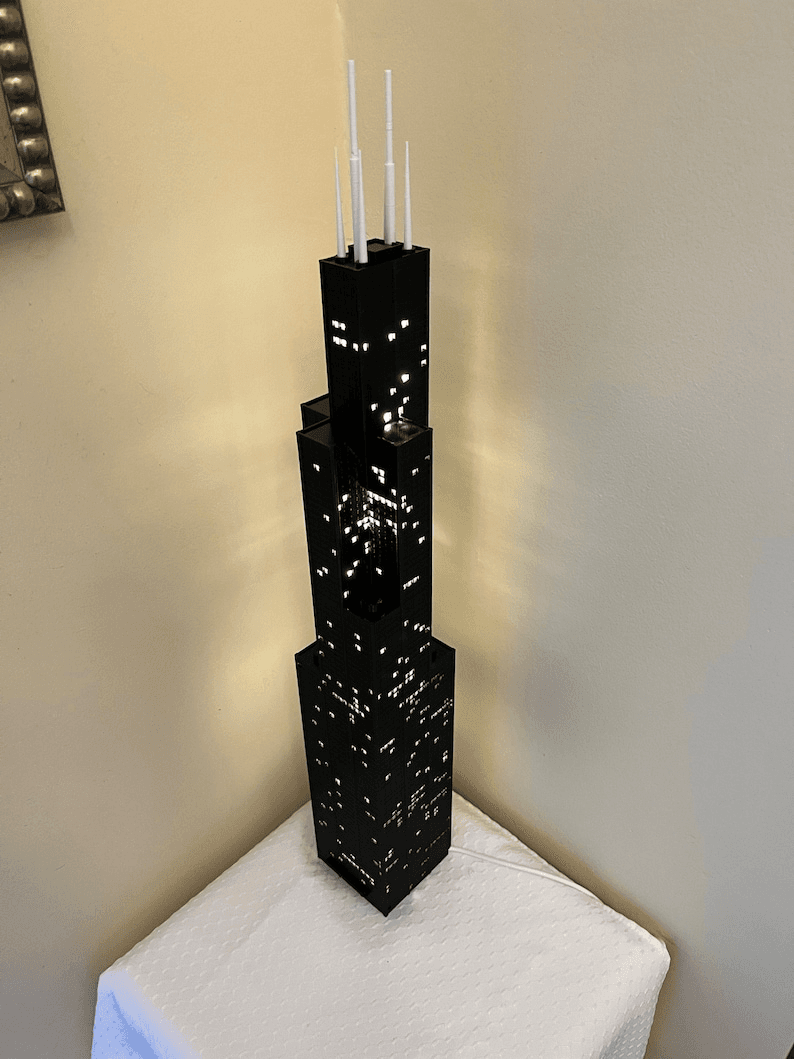Sears Tower Inspired Light-Up Model | Chicago Icon