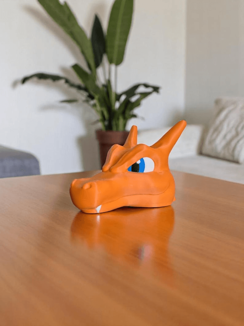 Charizard-Inspired Dragon Head Gaming Controller Stand