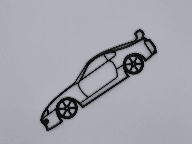 MK4 Toyota Supra Inspired Wall Racer Silhouette Decor