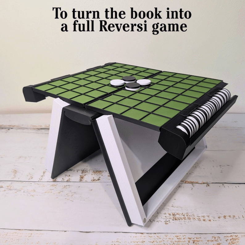 Foldable Reversi Strategy Board Game with Travel Case