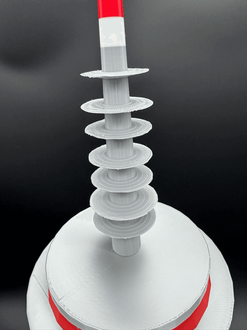 Europaturm Frankfurt Tower Inspired Miniature Model