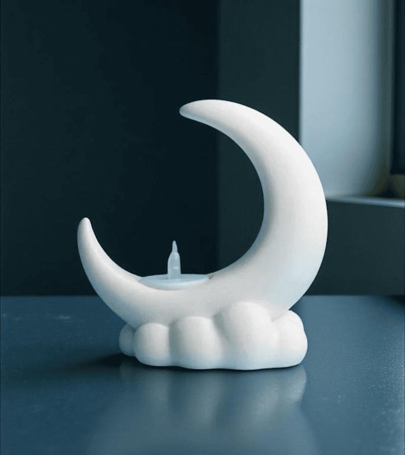 Crescent Moon Incense Holder – Celestial Lunar Decor