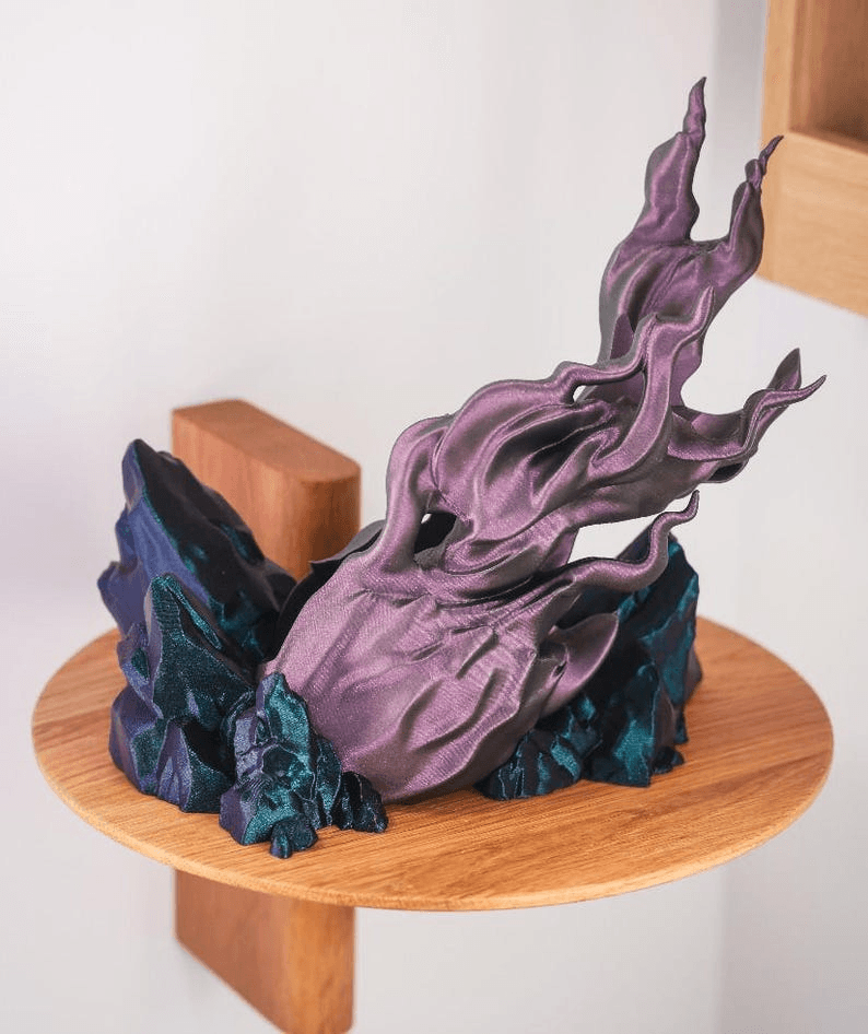 Steam Deck Meteor Dock – Volcanic Flame Gaming Stand
