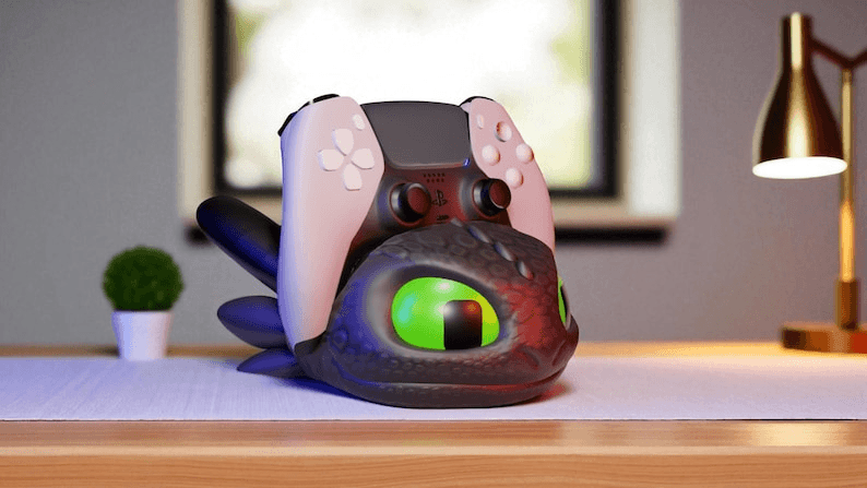 Toothless Inspired Dragon Joystick Holder for Gamers