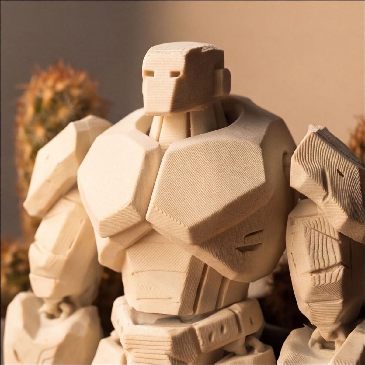 Stone Golem Flexi Toy Keychain – Fantasy Creature Figure