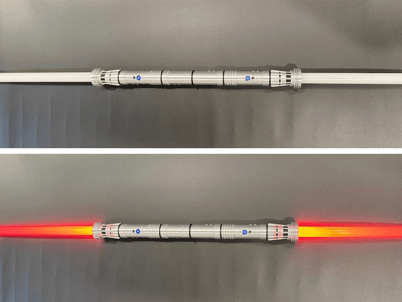 Darth Maul Inspired Double Bladed RGB S16 FX Lightsaber Hilt