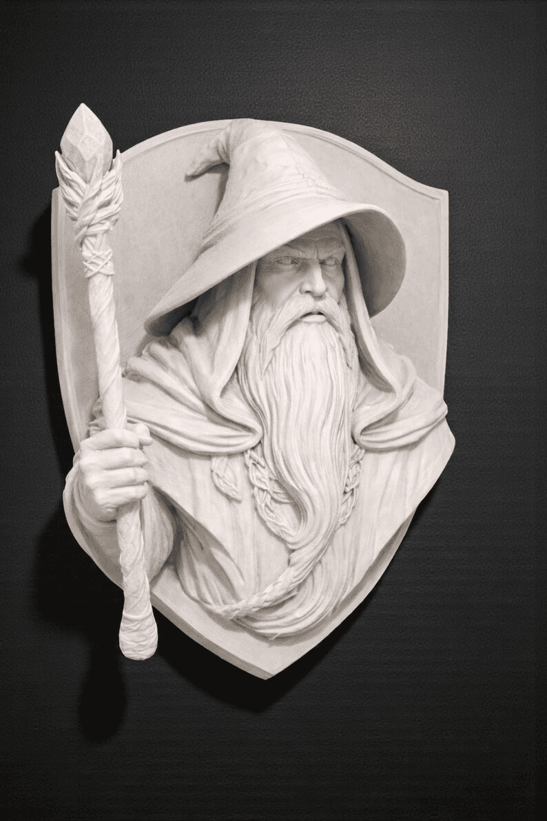 Wizard Mage Wall-Mounted Headphone Holder Stand