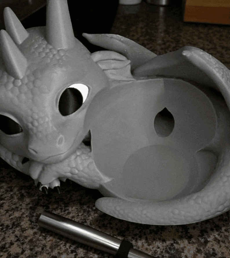 Whimsical Baby Dragon Alexa Echo Pop Holder Stand