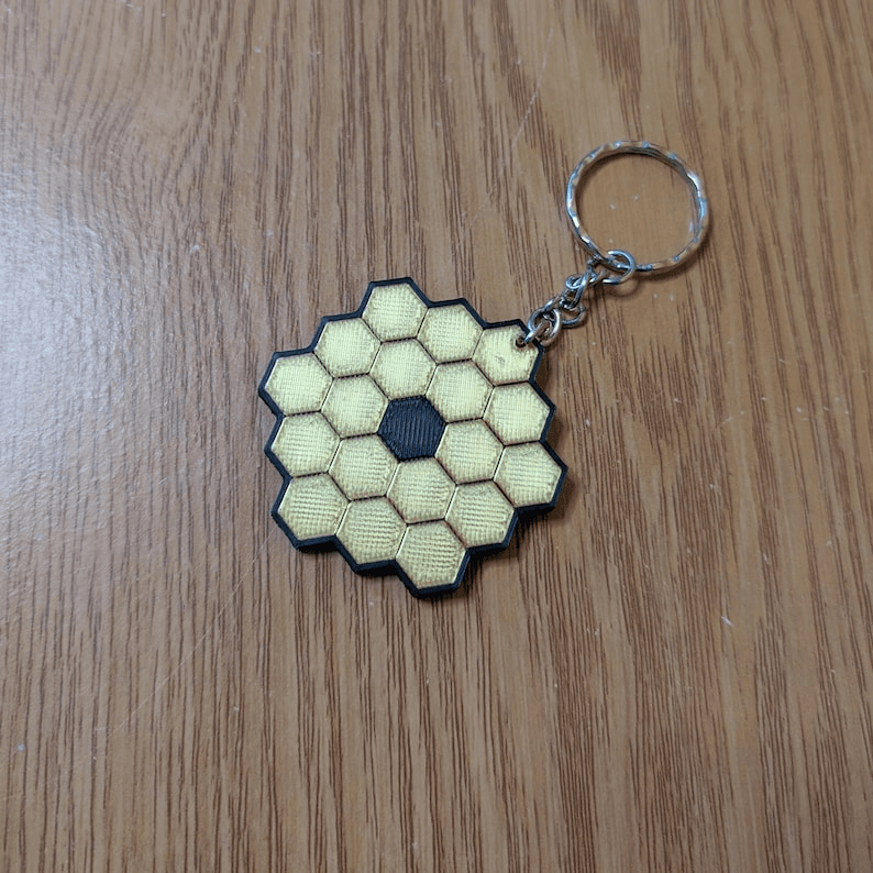 James Webb Telescope Inspired Fan Keychain | Space Gift